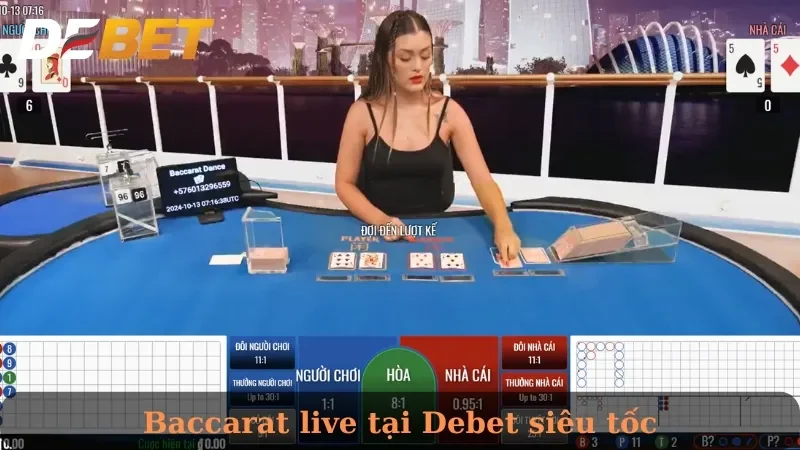 cách chơi Baccarat debet