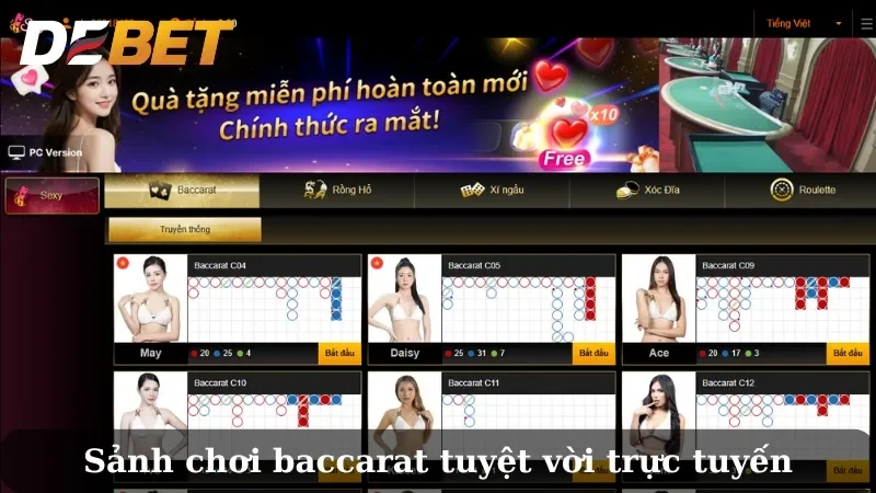 Cách chơi Sexy Baccarat