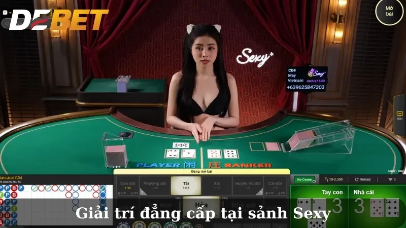 Dealer sexy trong baccarat