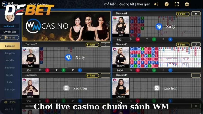 Sảnh chơi WM Casino