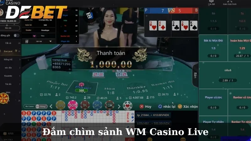 Trò chơi tại WM Casino